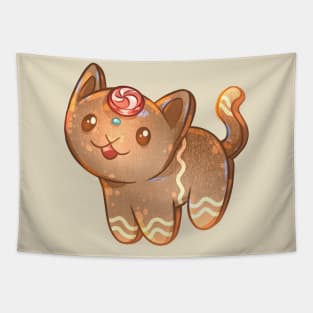 Kitty Gingerbread Cookie Tapestry