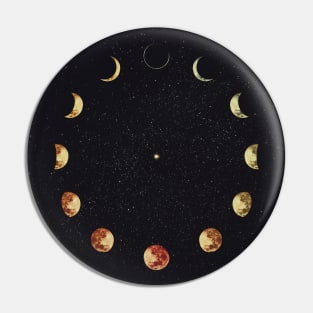 Moon phases Pin