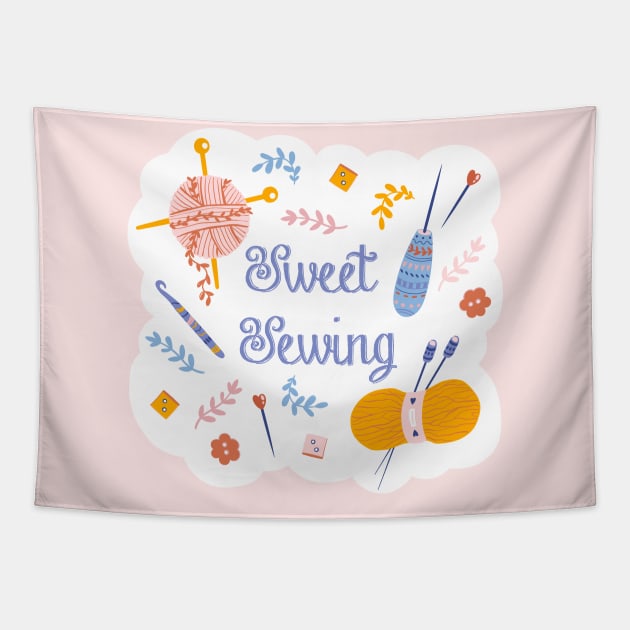 Sweet sewing Tapestry by Elsbet