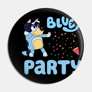 Bluey Party Mode Vintage Cartoon Pin