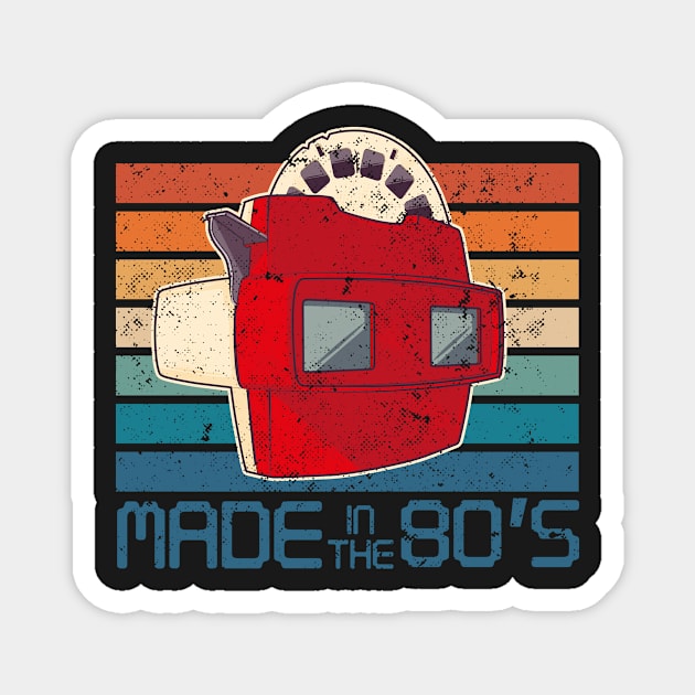 Made in the 80s viewfinder classic sunset Magnet by Bubsart78