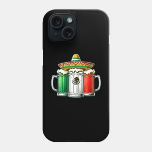 Mexico Beer Mexican Flag Sombrero Hat Cinco De Mayo Phone Case