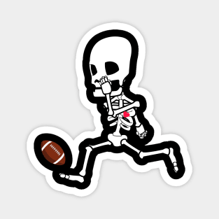 Football skeleton halloween Magnet