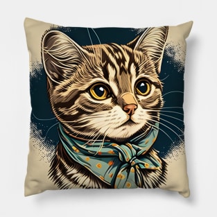 Vintage Best Cat Mom - Cat Mother - Proud Cat Mom Pillow