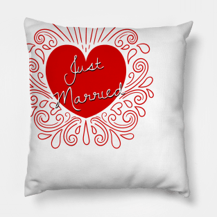 Just Married Pillow