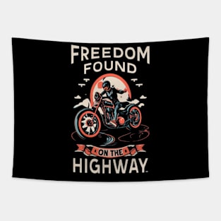 Freedom Found On The Highway Tapestry