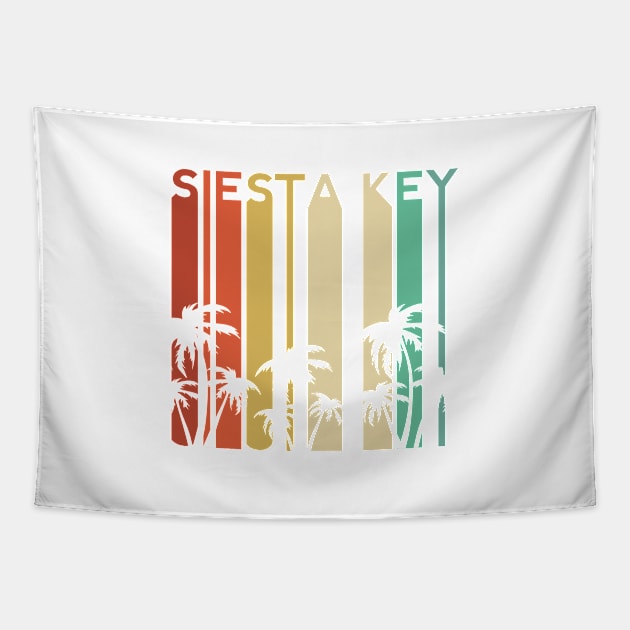 Siesta Key Florida Beach Retro State Summer Keys Vintage Miami Orlando FL Sun Tapestry by Shirtsurf