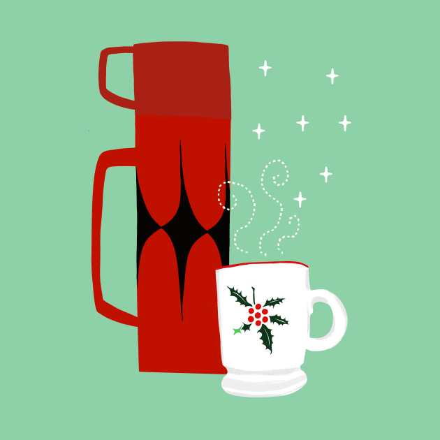 Have a Cup of Cheer Thermos and Mug by jenblove