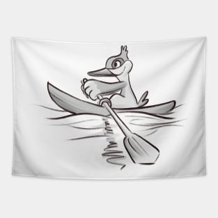 Rowing duck Tapestry