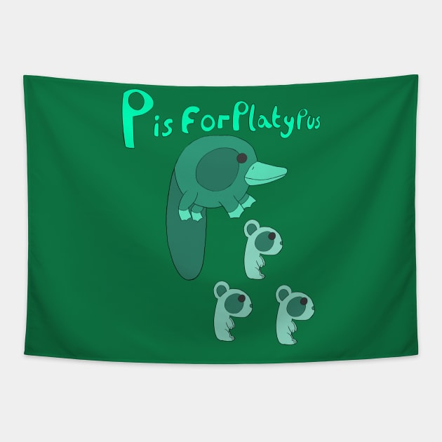 P is for Platypus Tapestry by Spectrumsketch