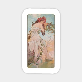 Four Seasons by Mucha, Autumn Magnet