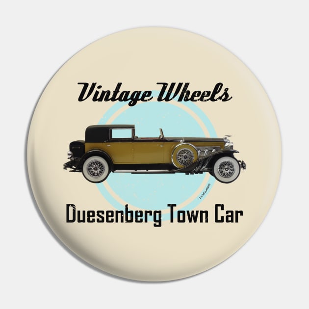 Vintage Wheels - Duesenberg Town Car Pin by DaJellah