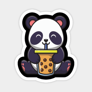 Kawaii Cute Anime Panda Otaku Japanese Bubble Boba Tea Gifts Magnet