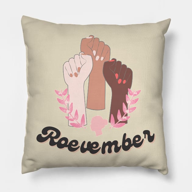Roevember Your Vote Womens Rights Pillow by EvetStyles