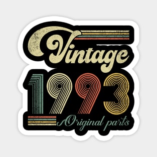 Retro Vintage 1993 31st Birthday Gift Men Women 31 Years Old Magnet