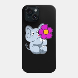 Elephant with Flower Phone Case