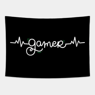 Gamer Heartbeat Gift Tapestry