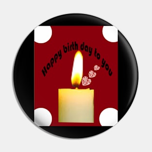 06-christmas candle t shirt Pin