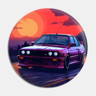 Sunset BMW M3 Pin