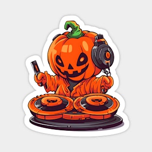 DJ Jack o'lantern Magnet