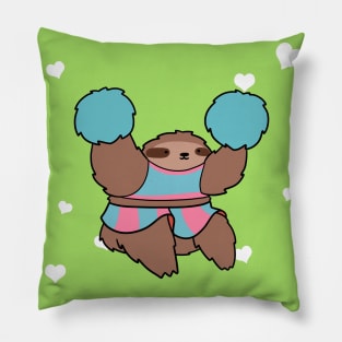 "I Love You" Cheerleader Sloth Pillow