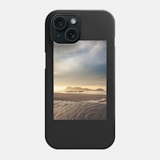 Golden light at beach in Borneo Bako national park Malaysia Phone Case