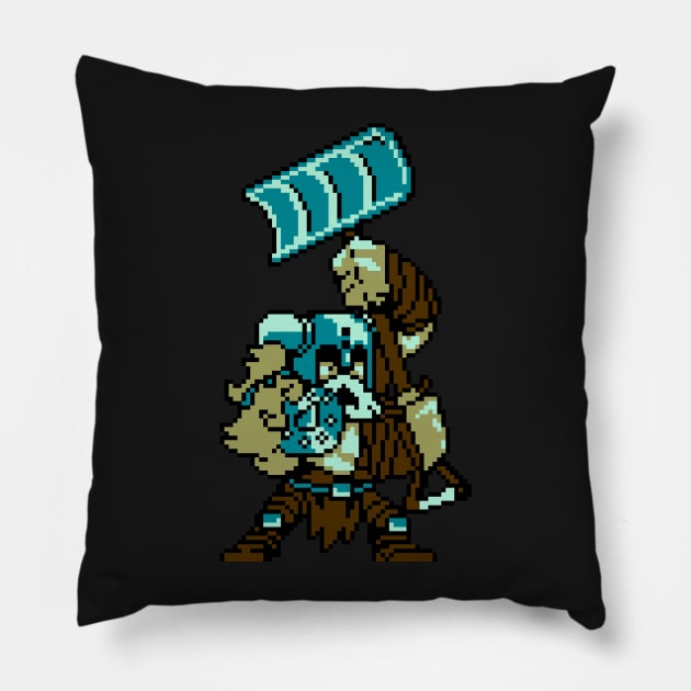 Polar Knight Pillow by TheMeowstache