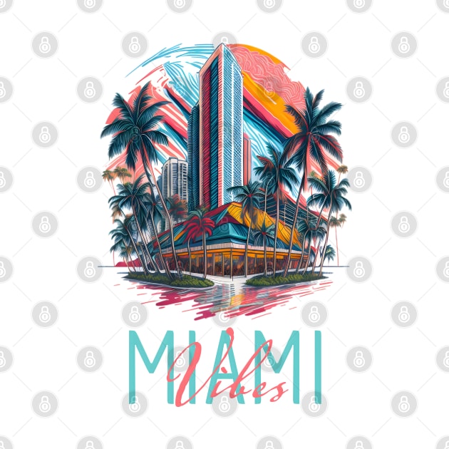 Miami Vibes by TrendyTees