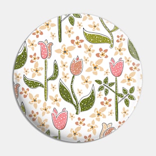 Floral Pattern Pin