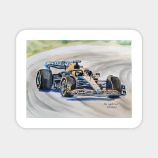 Formula 1 race car illustration Magnet