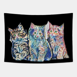 Colorful kittens. Kitten Tapestry