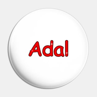 Adal name. Personalized gift for birthday your friend. Pin