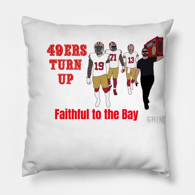 San Francisco 49ers Turn Up Pillow by GRIND