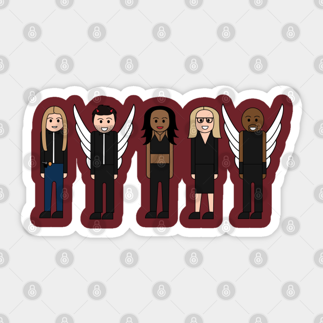 Lucifer Characters Cartoon Icons - Lucifer Morningstar - Sticker | TeePublic Lucifer Characters Cartoon Icons - Lucifer Morningstar - Sticker | TeePublic