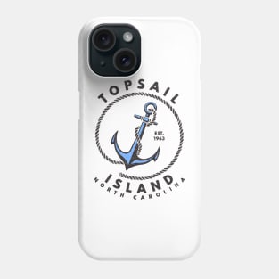 Vintage Anchor and Rope for Traveling to Topsail Island, North Carolina Phone Case