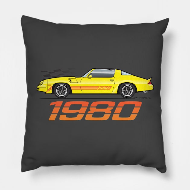 Yellow 80 Pillow by JRCustoms44