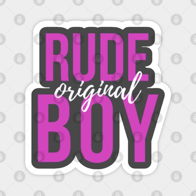 Rude Boy, Mug, Pin, Mask Magnet by DeniseMorgan