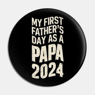 First Time Dad Est 2024 Pin