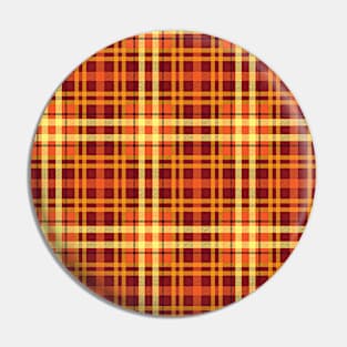 Fall Plaid Pattern Pin