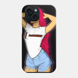 Glamour PINK Girl T-Shirt Phone Case