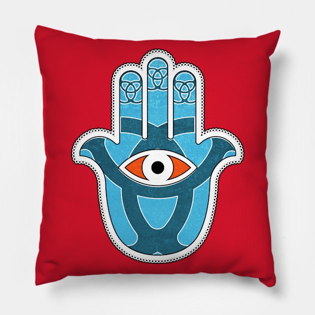 Talk to the Handsa Pillow by BeyondGraphic