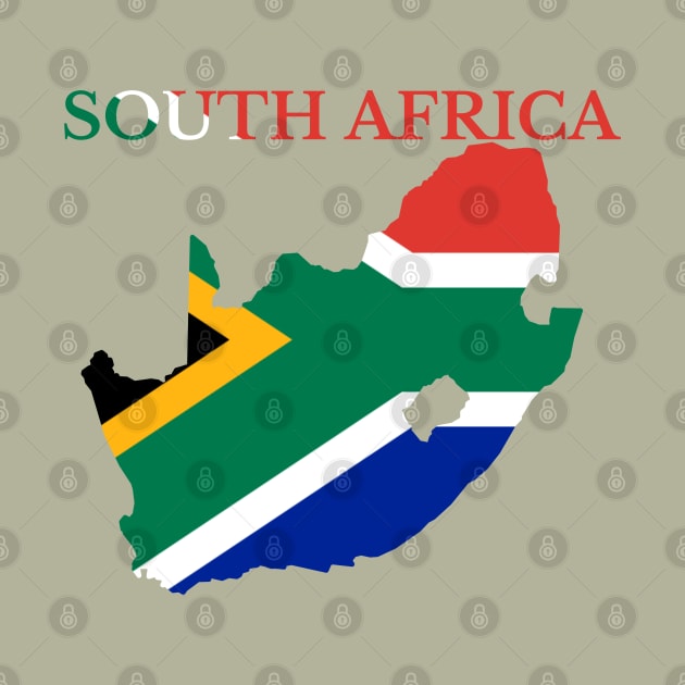 South Africa Map Flag by maro_00