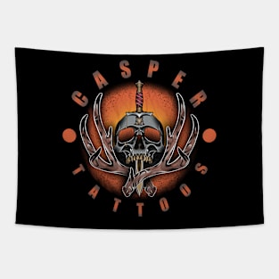 Casper Tattoos Logo Tapestry