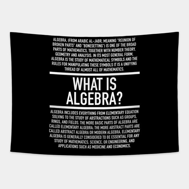 Algebra Defined Tapestry by Hidden Verb
