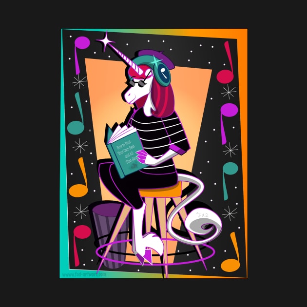 Jazz the Beatnik Unicorn by Fad-Artwork