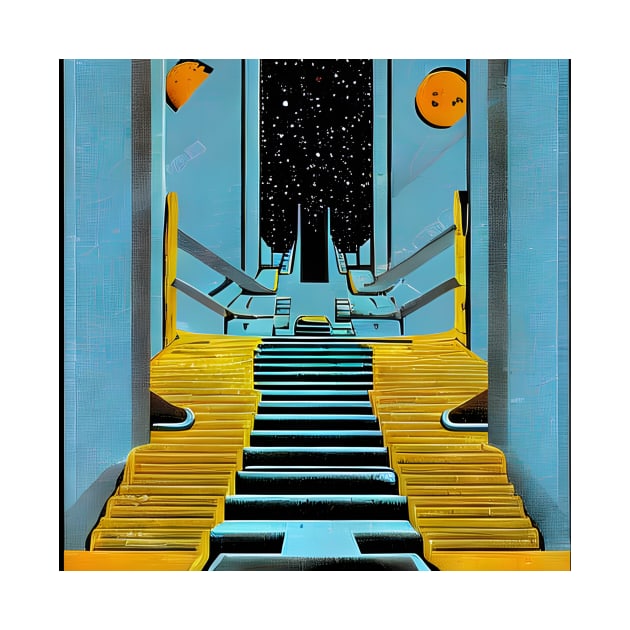 Retrofuture Stairway to the Heavens by g-a-z-e