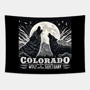 Colorado Black Canyon Wolf and Wolfdog Sancuary Tapestry