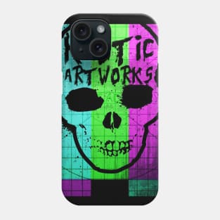 kaw test pattern skull Phone Case