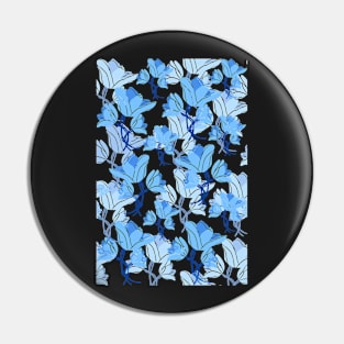 Blue flower pattern Pin