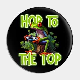 Gamer Frog - Hop to the Top Pin